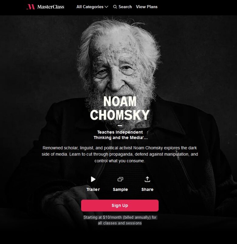 Noam Chomsky MasterClass